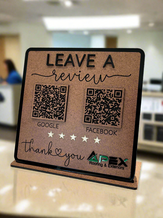 8" Custom QR Code Sign